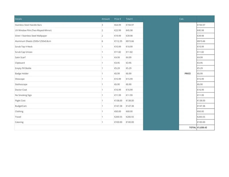 Shot list · Set.a.Light 3D previz · floorplan · budget, materials, rental & crew